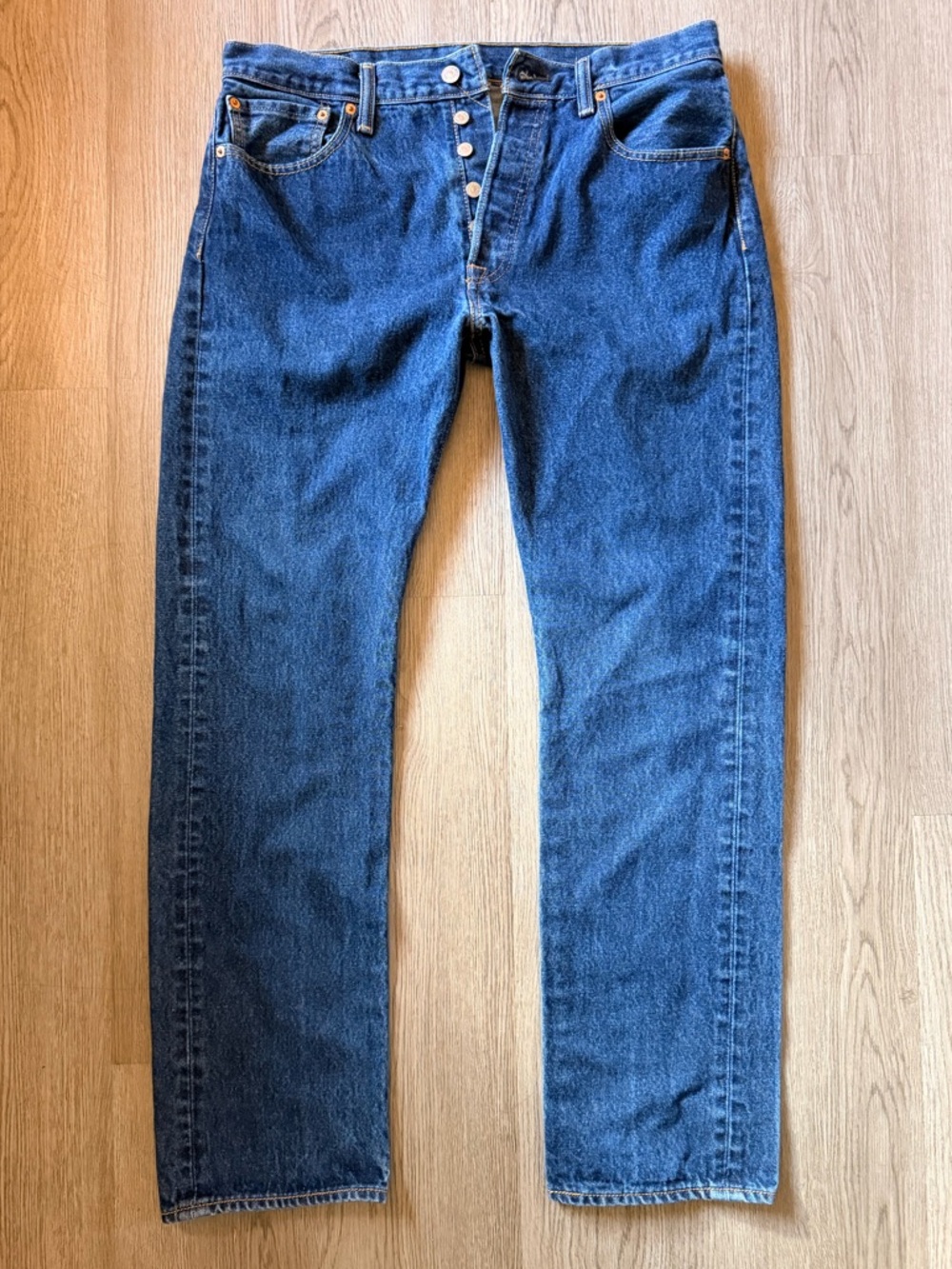 Levi's Button Fly 501’s - Classic Blue - 34W 32L